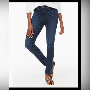 J Crew Women Lookout High Rise Skinny Dark Wash Jeans Size 29
